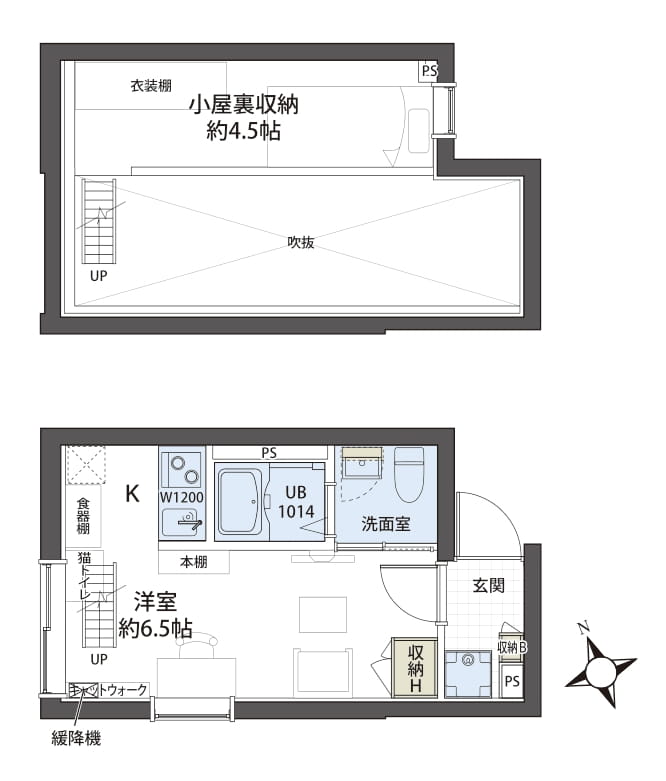 【募集中】403号室 20.02m2+ロフト7.39m2【8月下旬入居可能】